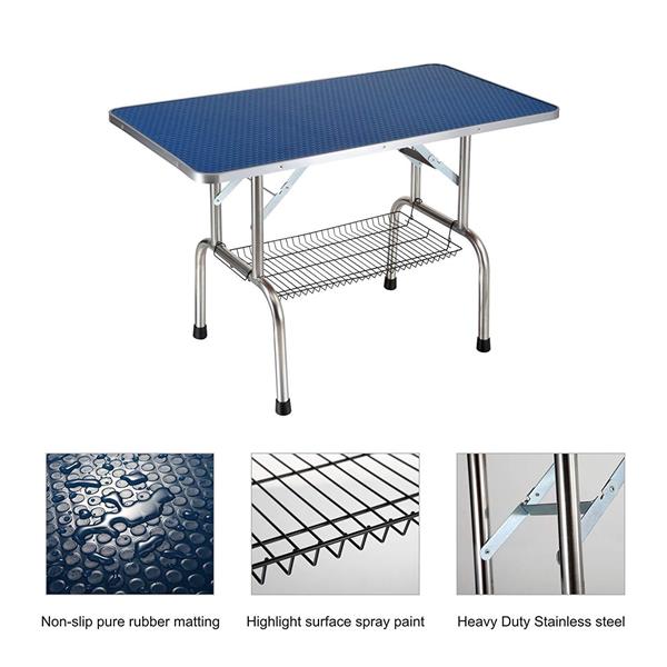 Mile High Life 46-inch folding pet grooming table with non-slip surface — view 7