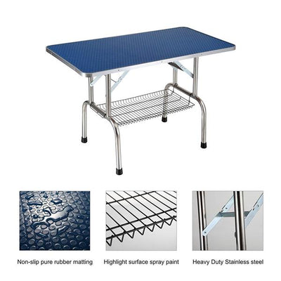 Mile High Life 46-inch folding pet grooming table with non-slip surface — view 7