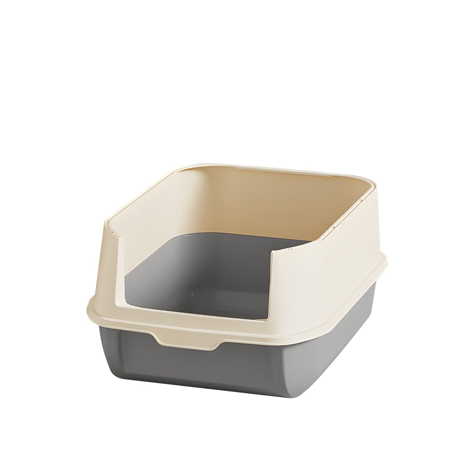 Double Door Cat Litter Box — Grey | Enclosed Hooded Litter Pan – gallery 5