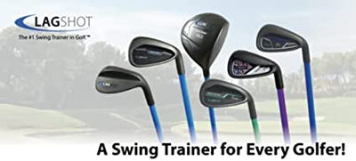 Lag Shot Driver + 7 Iron Combo - Golf Swing Trainer Aid, Golf Digest's Editors' Best Swing Trainer of The Year! #1 Golf Training Aid of 2022, Free Video Series with PGA Teacher!