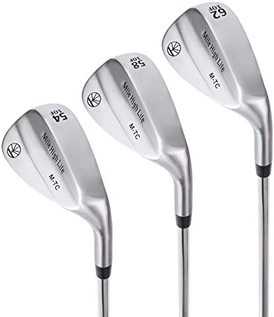 Mile High Life | Entry Level Golf Sand Wedge Sets | Golf Gap Wedge Sets | Lob Wedge Golf Clubs for Men & Women | 50/52/54/56/58/60 Right Handed