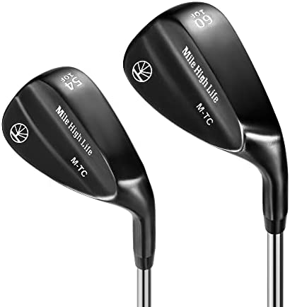 Mile High Life | Entry Level Golf Sand Wedge Sets | Golf Gap Wedge Sets | Lob Wedge Golf Clubs for Men & Women | 50/52/54/56/58/60 Right Handed
