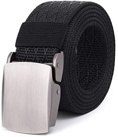 Mile High Life | Nylon Web Belt | Outdoor Military Belt | TSA Safe Buckle Plastic/Metal