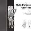 Mile High Life | All Metal 3 in 1 Golf Divot Tool | Golf Club Holder & Cigar Holder | with Magnetic Golf Ball Marker
