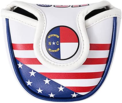 Mile High Life | US States Flag Mallet Putter Cover | Synthetic Leather Golf Head CoversÂ w Automatic Closure|Â America Flag Putter Headcover Compatible with Odyssey/Taylormade/Scotty Cameron Putters