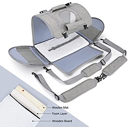 Mile High Life | Outdoor Travel Pet Carrier | Hiking Outdoor Dog Carrier Backpack | Collapsible Dog Carrier for Small Medium Dogs | Cat Crates w Breathable Mesh with Soft-Sided