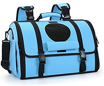 Mile High Life | Outdoor Travel Pet Carrier | Hiking Outdoor Dog Carrier Backpack | Collapsible Dog Carrier for Small Medium Dogs | Cat Crates w Breathable Mesh with Soft-Sided