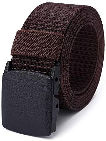Mile High Life | Nylon Web Belt | Outdoor Military Belt | TSA Safe Buckle Plastic/Metal