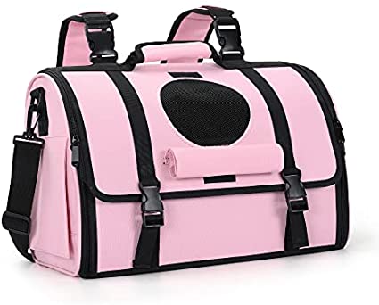 Mile High Life | Outdoor Travel Pet Carrier | Hiking Outdoor Dog Carrier Backpack | Collapsible Dog Carrier for Small Medium Dogs | Cat Crates w Breathable Mesh with Soft-Sided