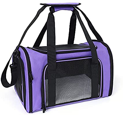 Mile High Life | Outdoor Travel Pet Carrier | Kitty Puppy Cat Carriers | Collapsible Dog Carrier for Small Medium Dogs | Cat Crates w Breathable Mesh with Soft-Sided