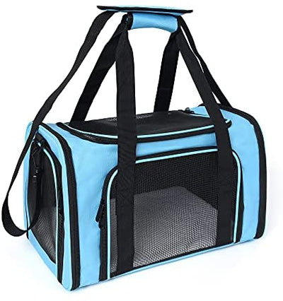 Mile High Life | Outdoor Travel Pet Carrier | Kitty Puppy Cat Carriers | Collapsible Dog Carrier for Small Medium Dogs | Cat Crates w Breathable Mesh with Soft-Sided