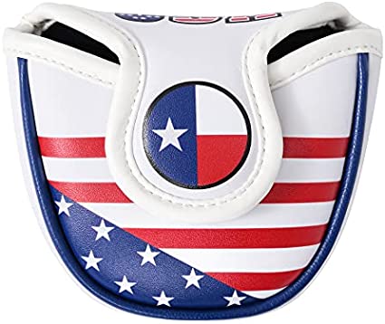 Mile High Life | US States Flag Mallet Putter Cover | Synthetic Leather Golf Head CoversÂ w Automatic Closure|Â America Flag Putter Headcover Compatible with Odyssey/Taylormade/Scotty Cameron Putters