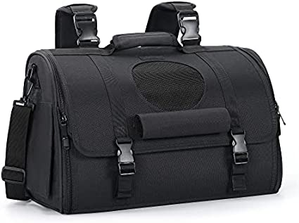 Mile High Life | Outdoor Travel Pet Carrier | Hiking Outdoor Dog Carrier Backpack | Collapsible Dog Carrier for Small Medium Dogs | Cat Crates w Breathable Mesh with Soft-Sided