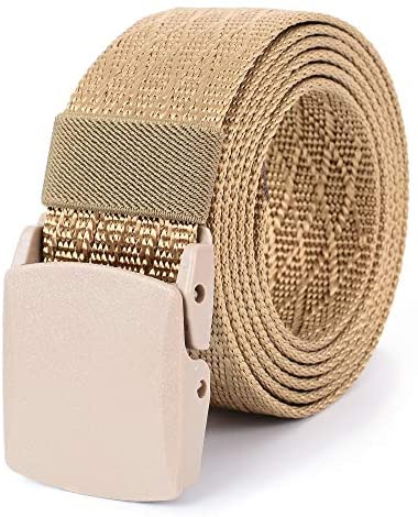 Mile High Life | Nylon Web Belt | Outdoor Military Belt | TSA Safe Buckle Plastic/Metal