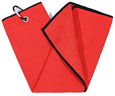 Mile High Life | Tri-fold Microfiber Golf Towel | Innovative Dual Side Design w/Dirt Scrub Side and Soft Cleaning Side | Light Weight | Excellent Water Absorbance | Please Watch Video (Colors)