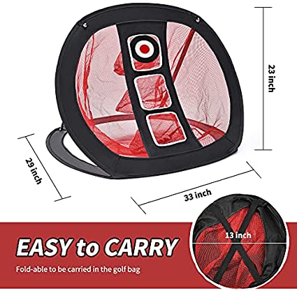 Mile High Life | Golf Chipping Net | Golf Practice Net for Backyard | Outdoor Indoor Golf Hitting Nets | Golfing Target Net | Golf Accessories for Men and Women