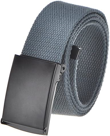 Canvas Web Belt Fully Adjustable Cut to Fit Golf Belt Flip Top Black B –  Falari