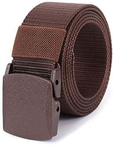 Mile High Life | Nylon Web Belt | Outdoor Military Belt | TSA Safe Buckle Plastic/Metal