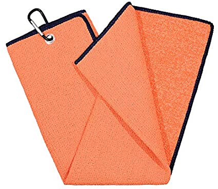 Mile High Life | Tri-fold Microfiber Golf Towel | Innovative Dual Side Design w/Dirt Scrub Side and Soft Cleaning Side | Light Weight | Excellent Water Absorbance | Please Watch Video (Colors)