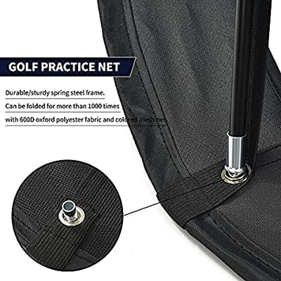 Mile High Life | Golf Chipping Net | Golf Practice Net for Backyard | Outdoor Indoor Golf Hitting Nets | Golfing Target Net | Golf Accessories for Men and Women