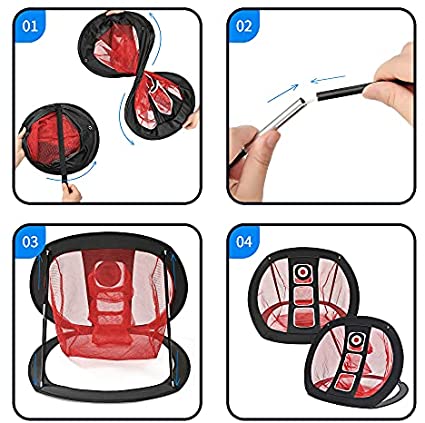 Mile High Life | Golf Chipping Net | Golf Practice Net for Backyard | Outdoor Indoor Golf Hitting Nets | Golfing Target Net | Golf Accessories for Men and Women