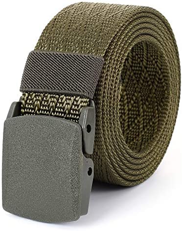 Mile High Life | Nylon Web Belt | Outdoor Military Belt | TSA Safe Buckle Plastic/Metal