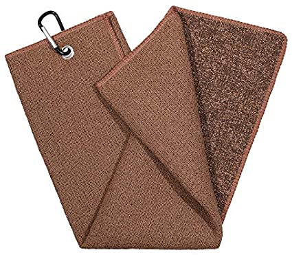 Mile High Life | Tri-fold Microfiber Golf Towel | Innovative Dual Side Design w/Dirt Scrub Side and Soft Cleaning Side | Light Weight | Excellent Water Absorbance | Please Watch Video (Colors)