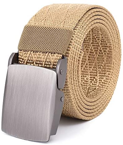 Mile High Life | Nylon Web Belt | Outdoor Military Belt | TSA Safe Buckle Plastic/Metal