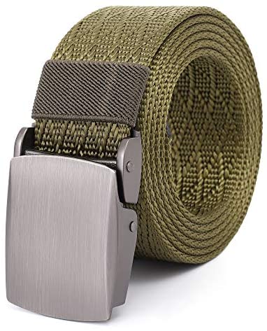 Mile High Life | Nylon Web Belt | Outdoor Military Belt | TSA Safe Buckle Plastic/Metal