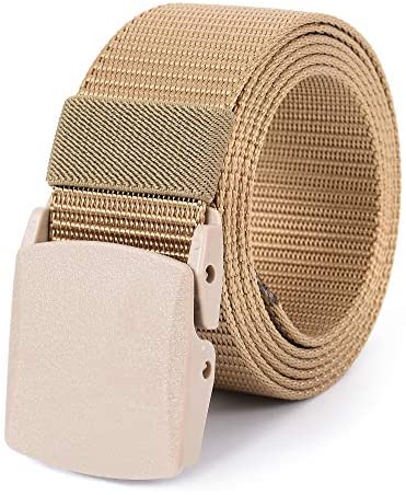 Mile High Life | Nylon Web Belt | Outdoor Military Belt | TSA Safe Buckle Plastic/Metal