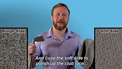 Mile High Life | Tri-fold Microfiber Golf Towel | Innovative Dual Side Design w/Dirt Scrub Side and Soft Cleaning Side | Light Weight | Excellent Water Absorbance | Please Watch Video (Colors)