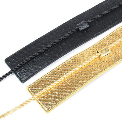 Women’s Wide Cummerbund Faux Leather Waist Belt | Women’s Faux Leather Braided Tassel Belt | Junior Waist Belt